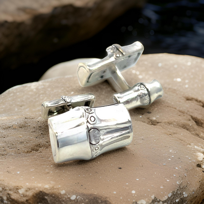 Georg Jensen Estate Bambo Cufflinks Sterling Silver GJ30