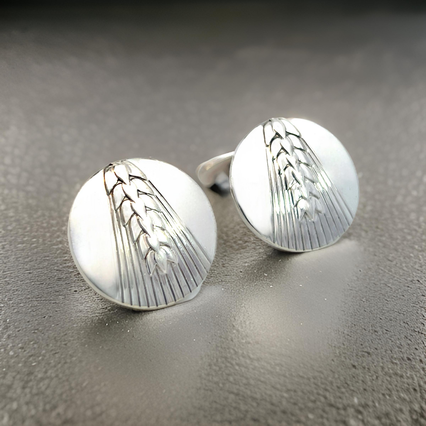 Georg Jensen Estate Cufflinks Sterling Silver 18 Grams GJ39