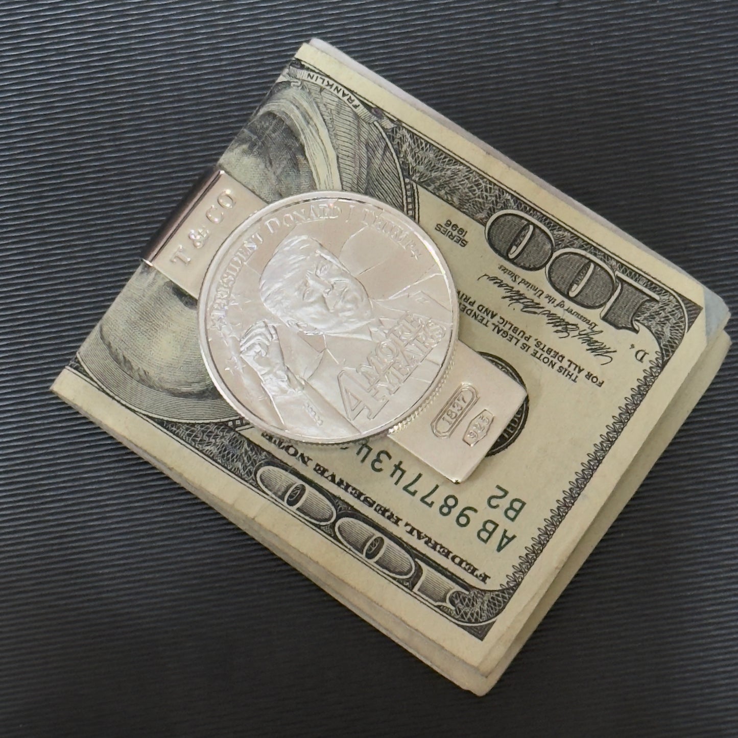 Tiffany & Co Trump Money Clip Sterling Silver Estate TIF906
