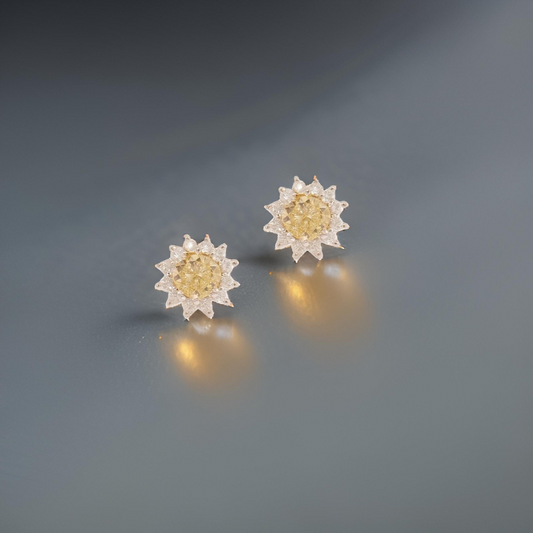 Natural Sapphire Diamond Stud Earrings 14k Yellow Gold 2 TCW Certified $4,975 211887