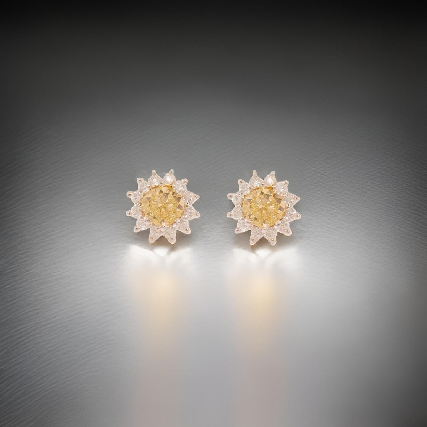 Natural Sapphire Diamond Stud Earrings 14k Yellow Gold 2 TCW Certified $4,975 211887