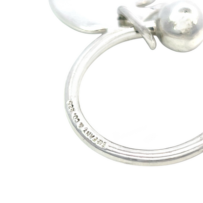 Tiffany & Co Estate Apple Ornament Keychain Sterling Silver 10.8 Grams TIF813