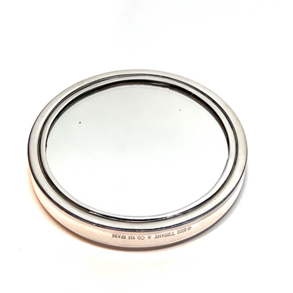 Tiffany & Co Estate "1837" Compact Powder Mirror Sterling Silver TIF774