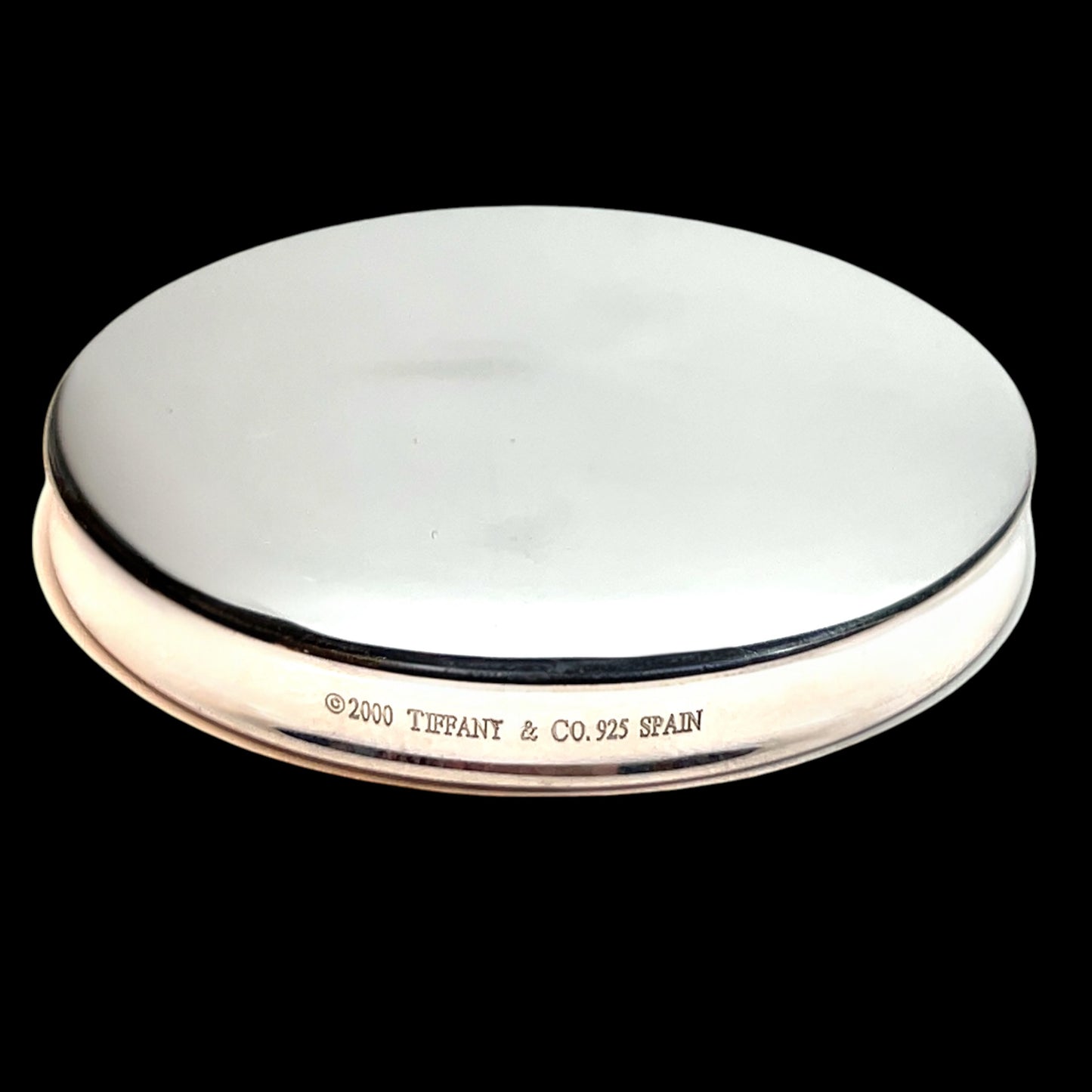 Tiffany & Co Estate "1837" Compact Powder Mirror Sterling Silver TIF774