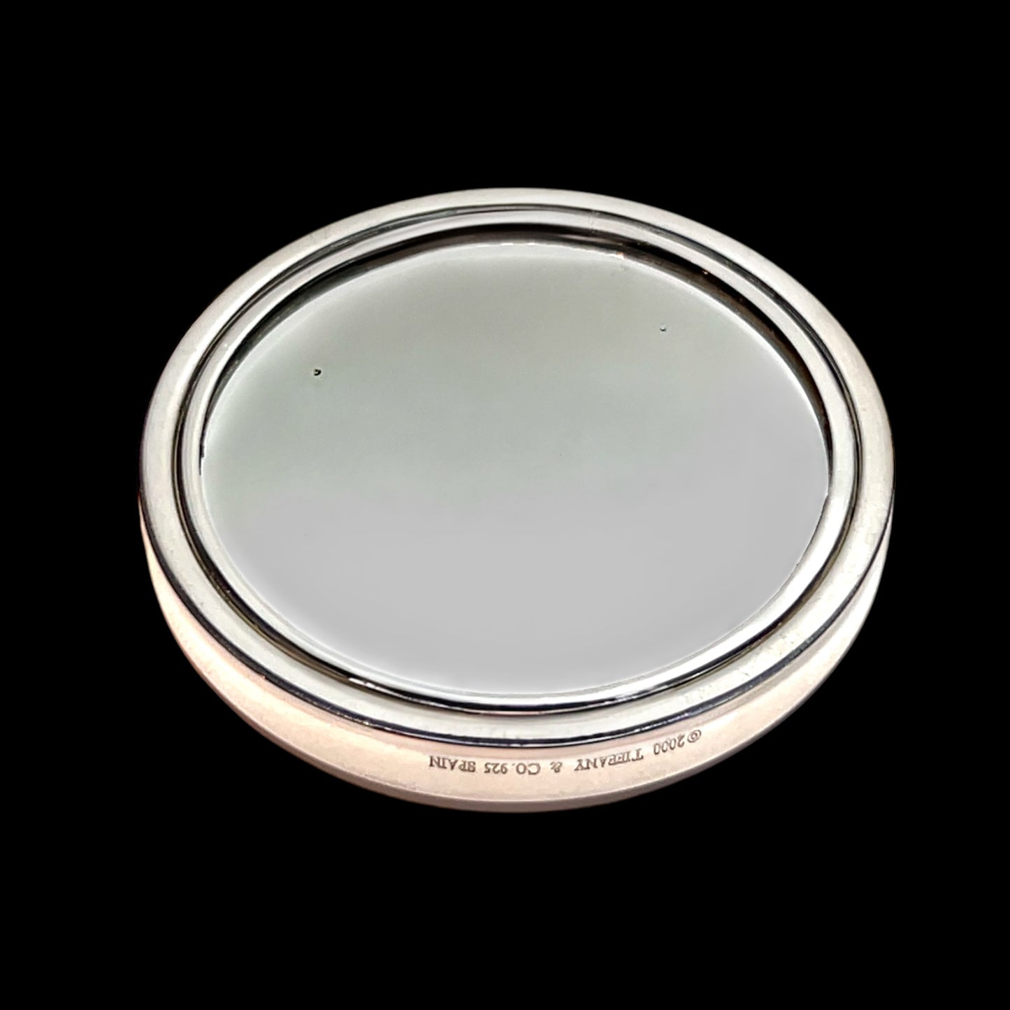 Tiffany & Co Estate "1837" Compact Powder Mirror Sterling Silver TIF774