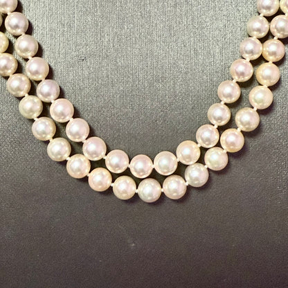 Tiffany & Co Akoya Pearl Signature X Necklace 16" 7.16 mm Estate Certified $13,975 502911