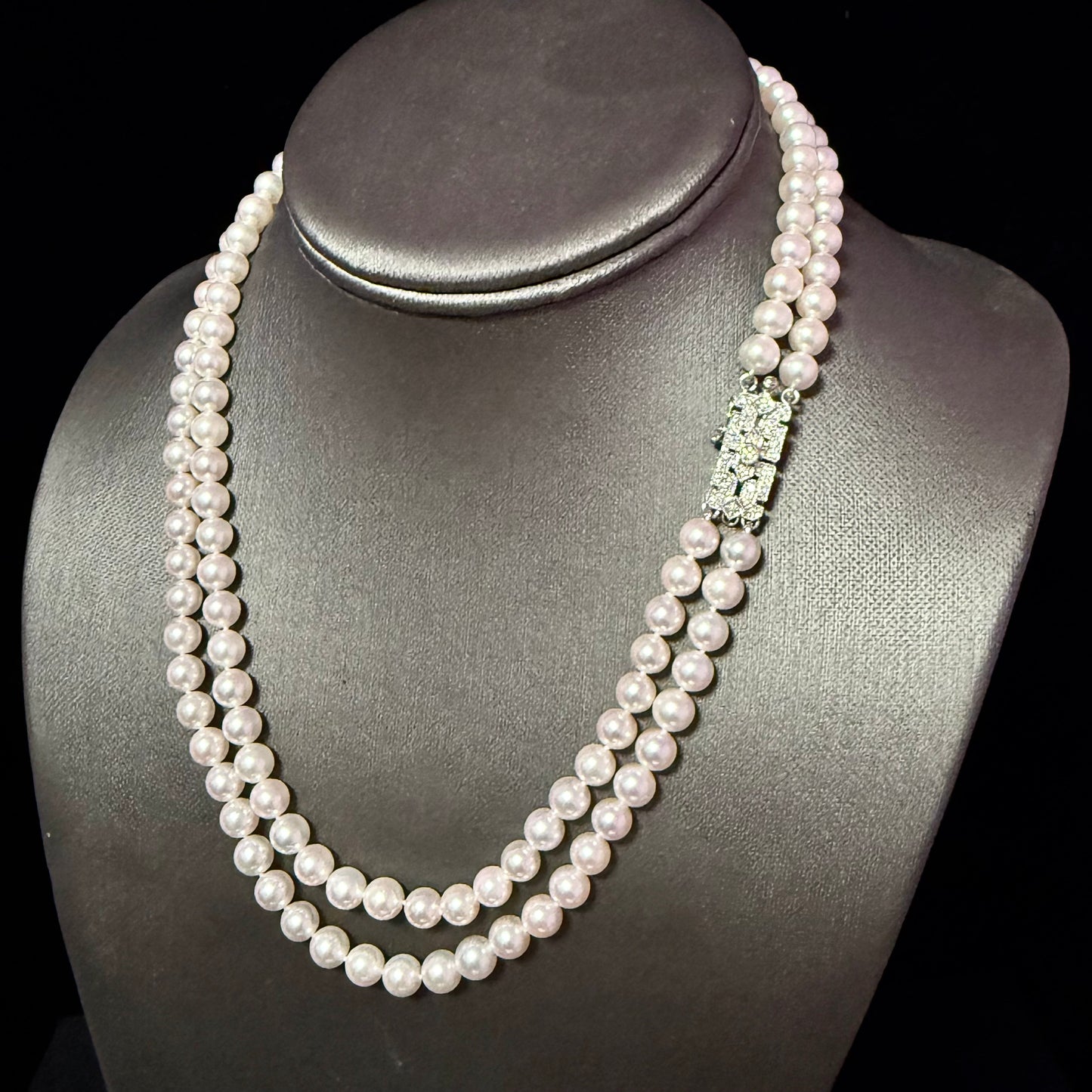 Akoya Pearl Diamond Necklace 17" 6.09 mm 14k Gold Estate Certified $6,450 502912