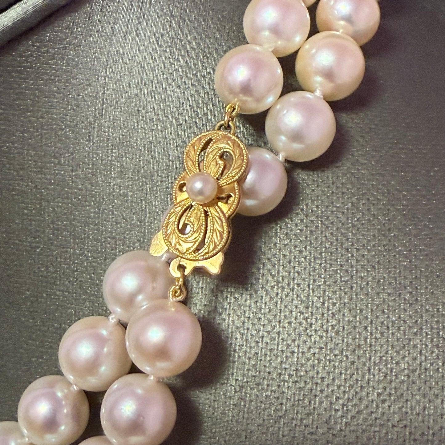 Mikimoto Akoya Pearl Necklace 33.5" 9 mm 18k Gold Estate Certified $19,410 M19410