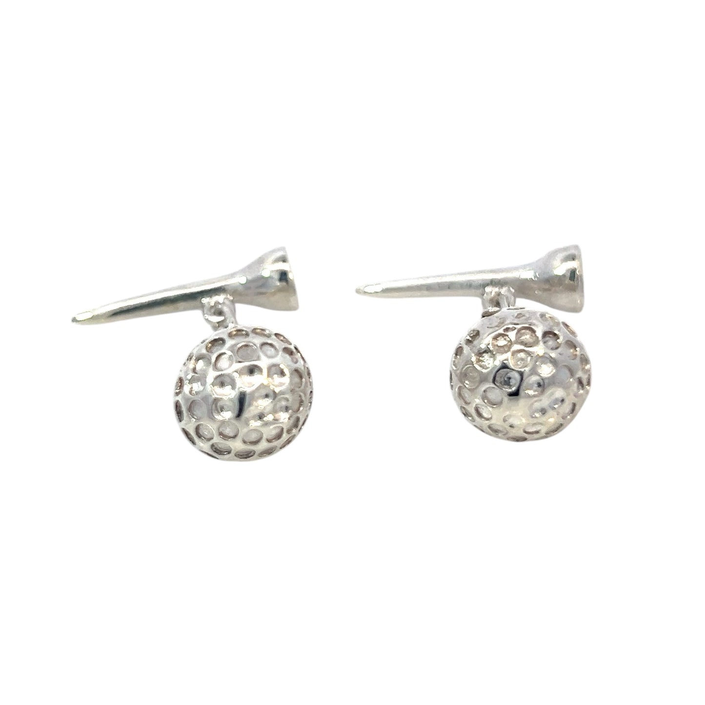 Tiffany & Co Estate Golf Ball Cufflinks Sterling Silver 15.39 Grams TIF777