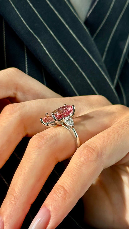 Natural Tourmaline Sapphire Ring Size 6.5 14k Gold 6.45 TCW Certified $5,950 508590