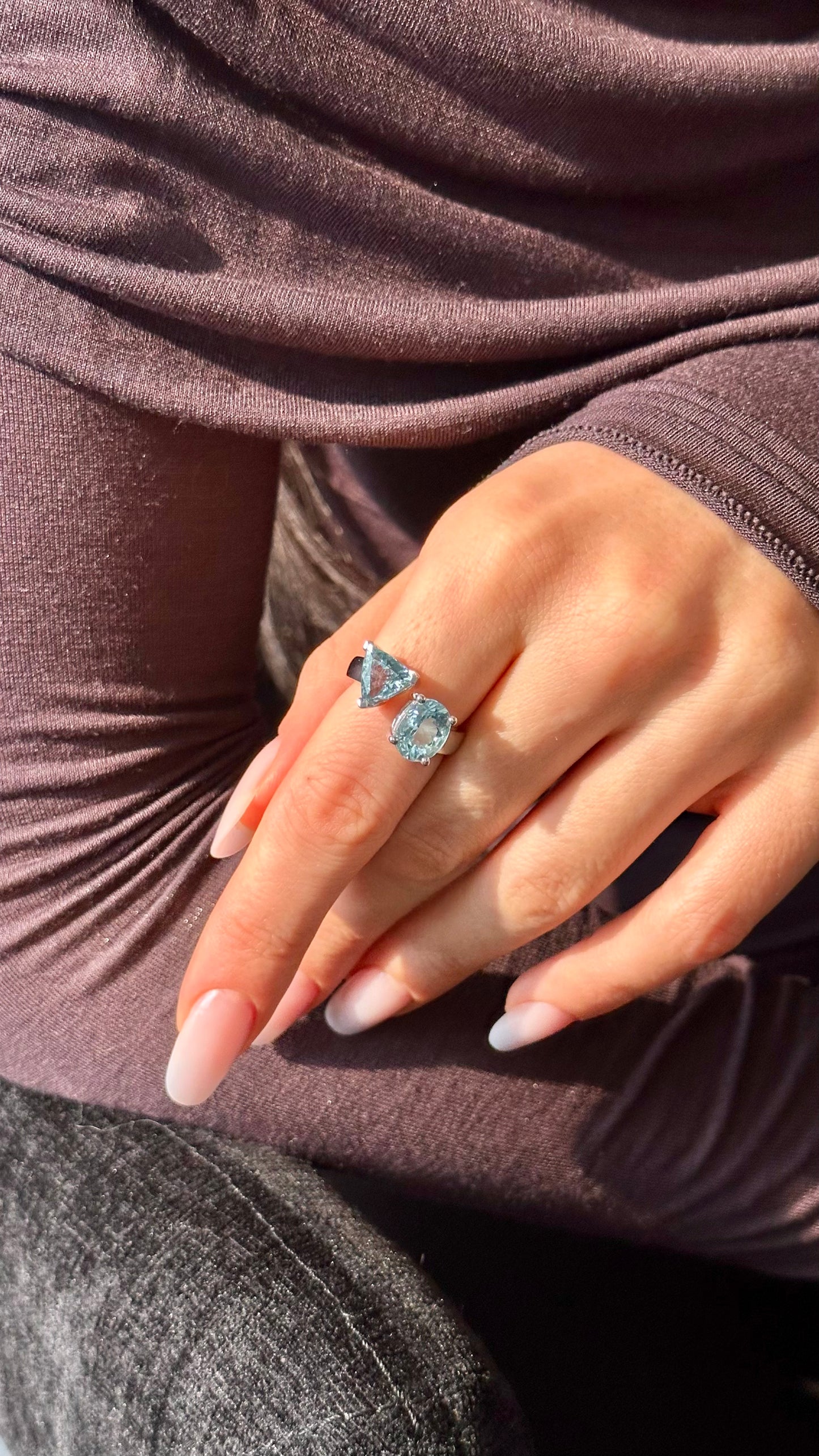Natural Aquamarine Ring Size 6.5 14k Gold 3.77 TCW Certified $4,950 508788