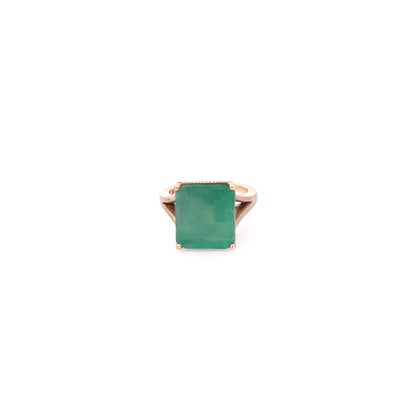 Natural Solitaire Emerald Ring 6.5 14k Yellow Gold 6.62 TCW Certified $4,950 310550