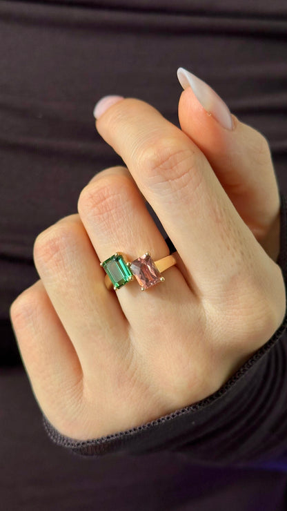 Natural Tourmaline Ring Size 6.5 14k Gold 3.43 TCW Certified $4,950 508786