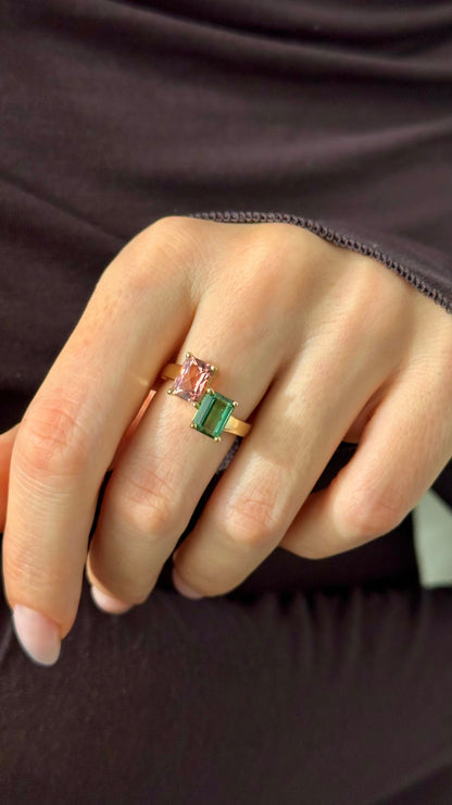 Natural Tourmaline Ring Size 6.5 14k Gold 3.43 TCW Certified $4,950 508786