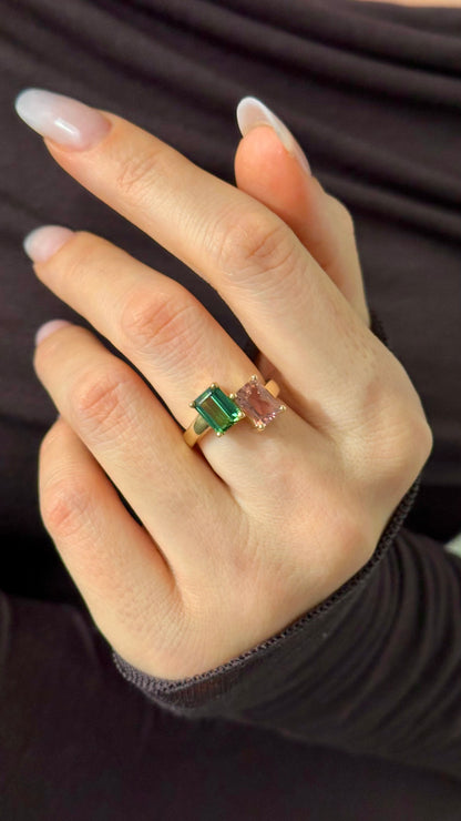 Natural Tourmaline Ring Size 6.5 14k Gold 3.43 TCW Certified $4,950 508786