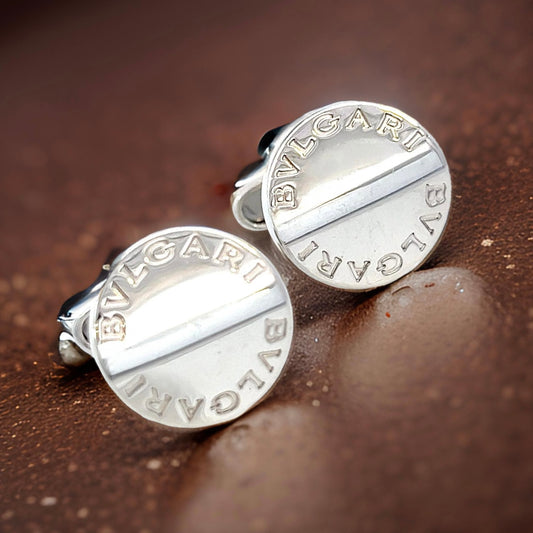 Bvlgari Estate Sterling Silver Cufflinks 16.24 Grams B17