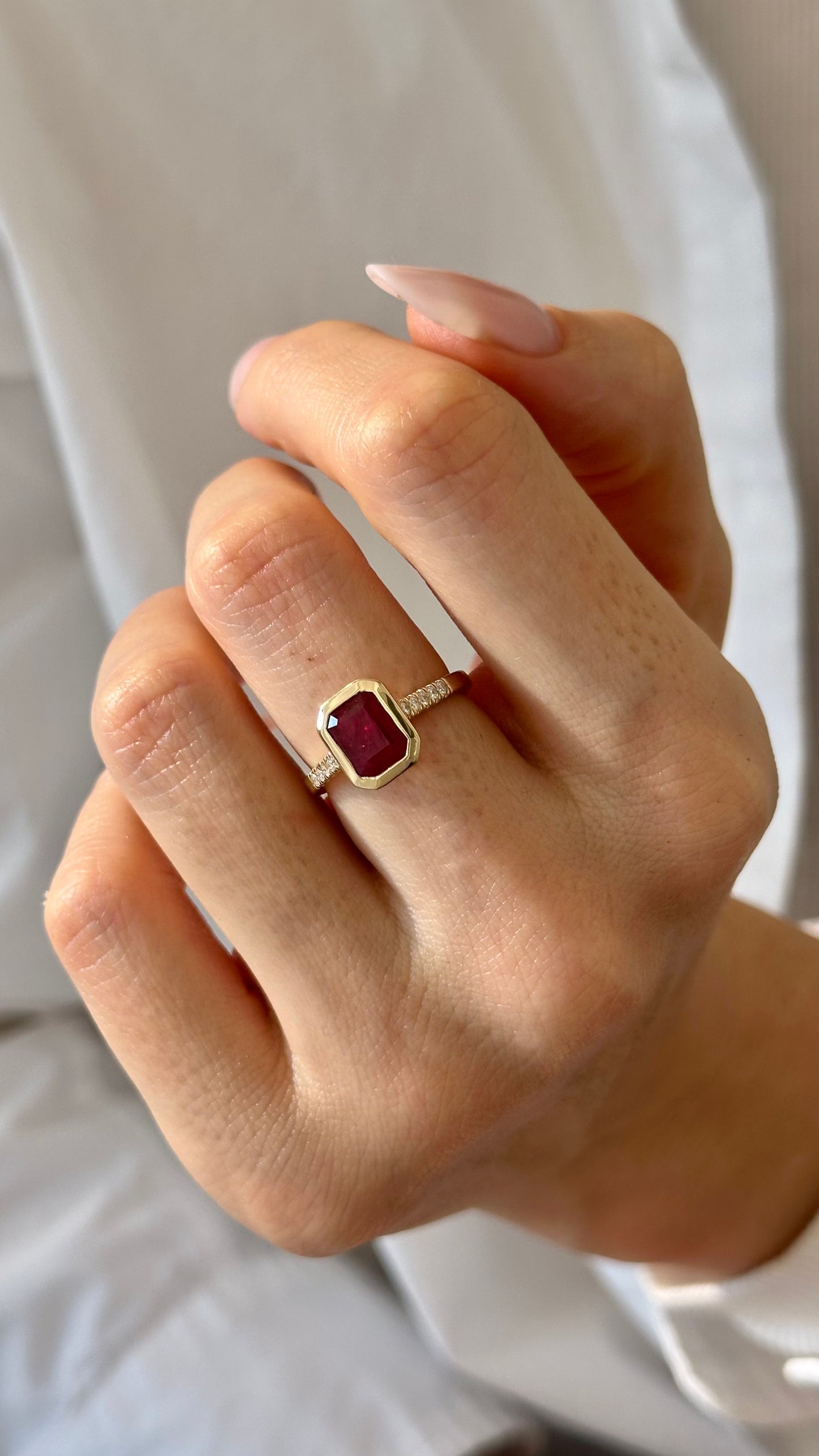 Natural Ruby Diamond Ring Size 6.5 14k Yellow Gold 1.53 TCW Certified $4,950 508584