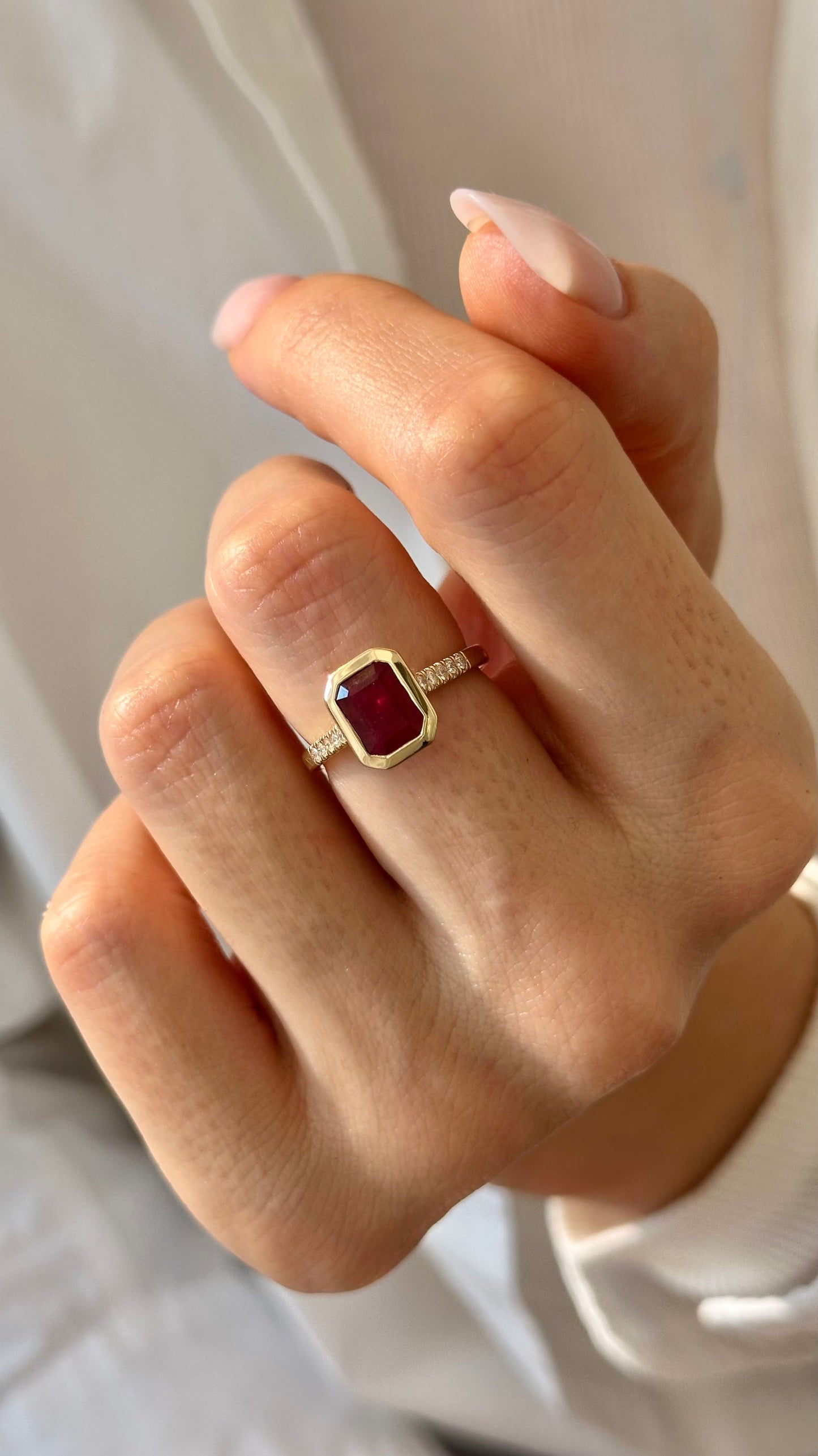 Natural Ruby Diamond Ring Size 6.5 14k Yellow Gold 1.53 TCW Certified $4,950 508584