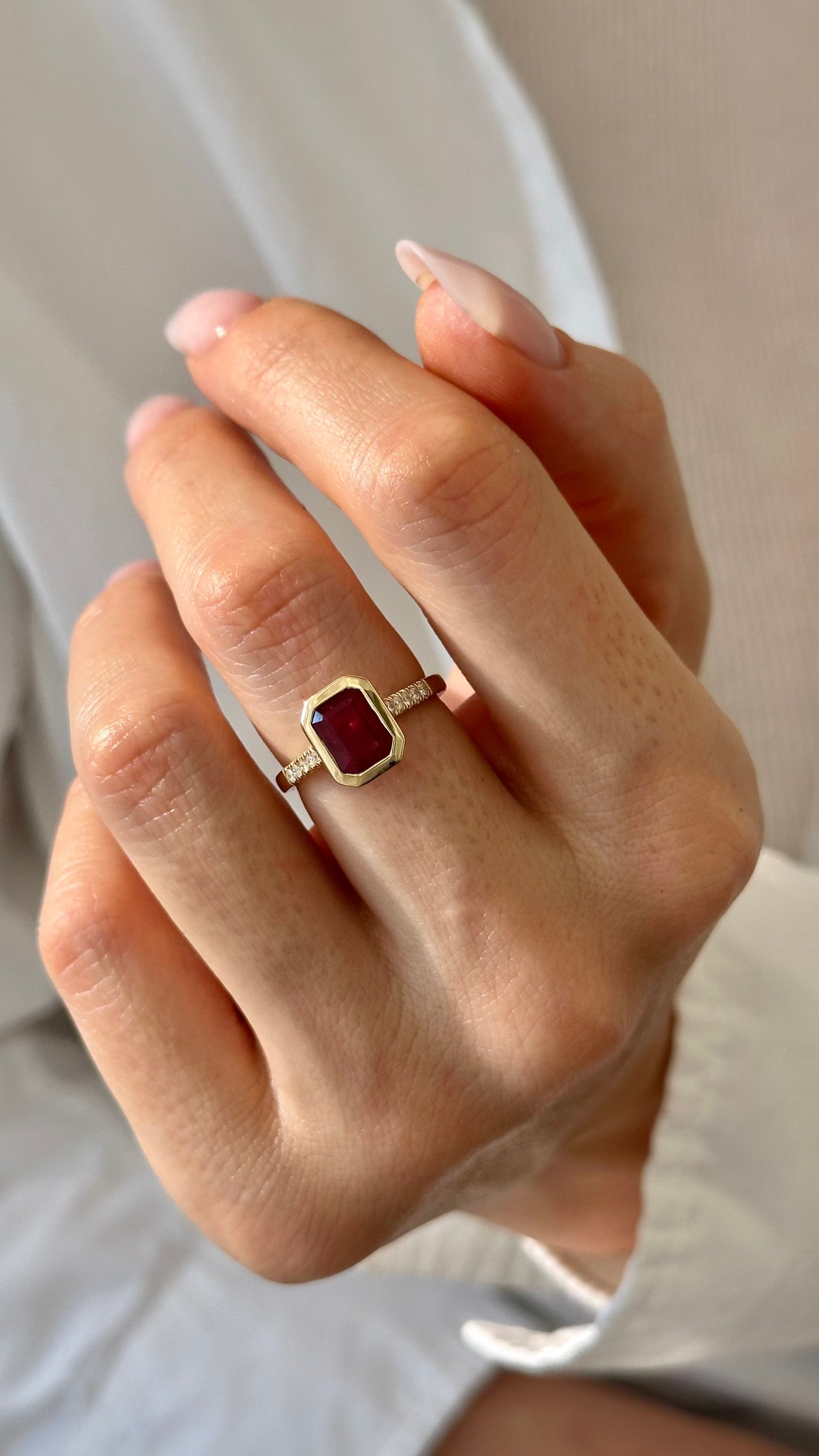 Natural Ruby Diamond Ring Size 6.5 14k Yellow Gold 1.53 TCW Certified $4,950 508584