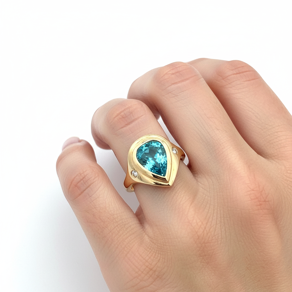 Natural Zircon Diamond Ring Size 7 14k Yellow Gold 6.69 TCW Certified $4,950 601223