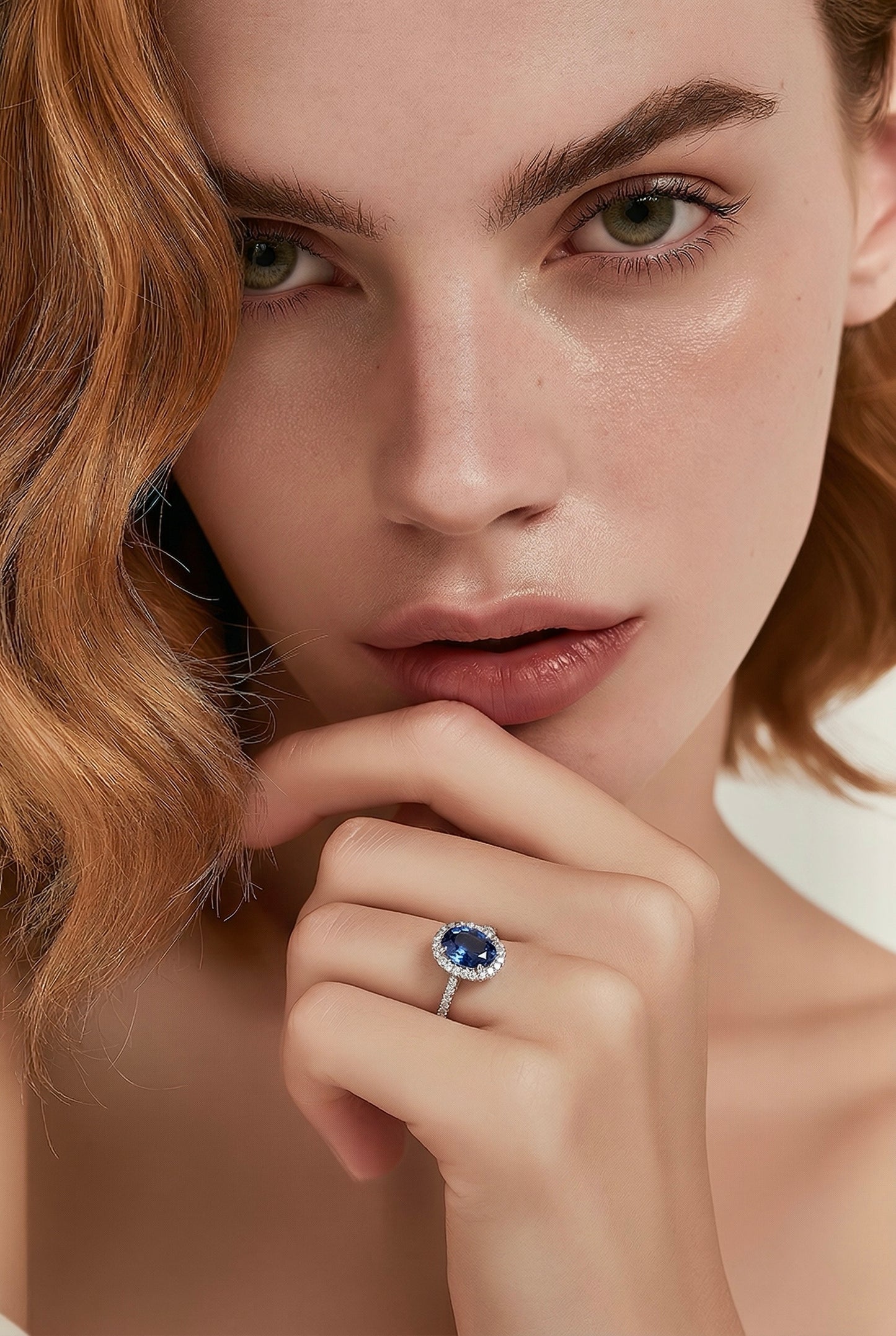 Natural Sapphire Diamond Ring Size 6.25 14k White Gold 6.14 TCW Certified $7,950 601364