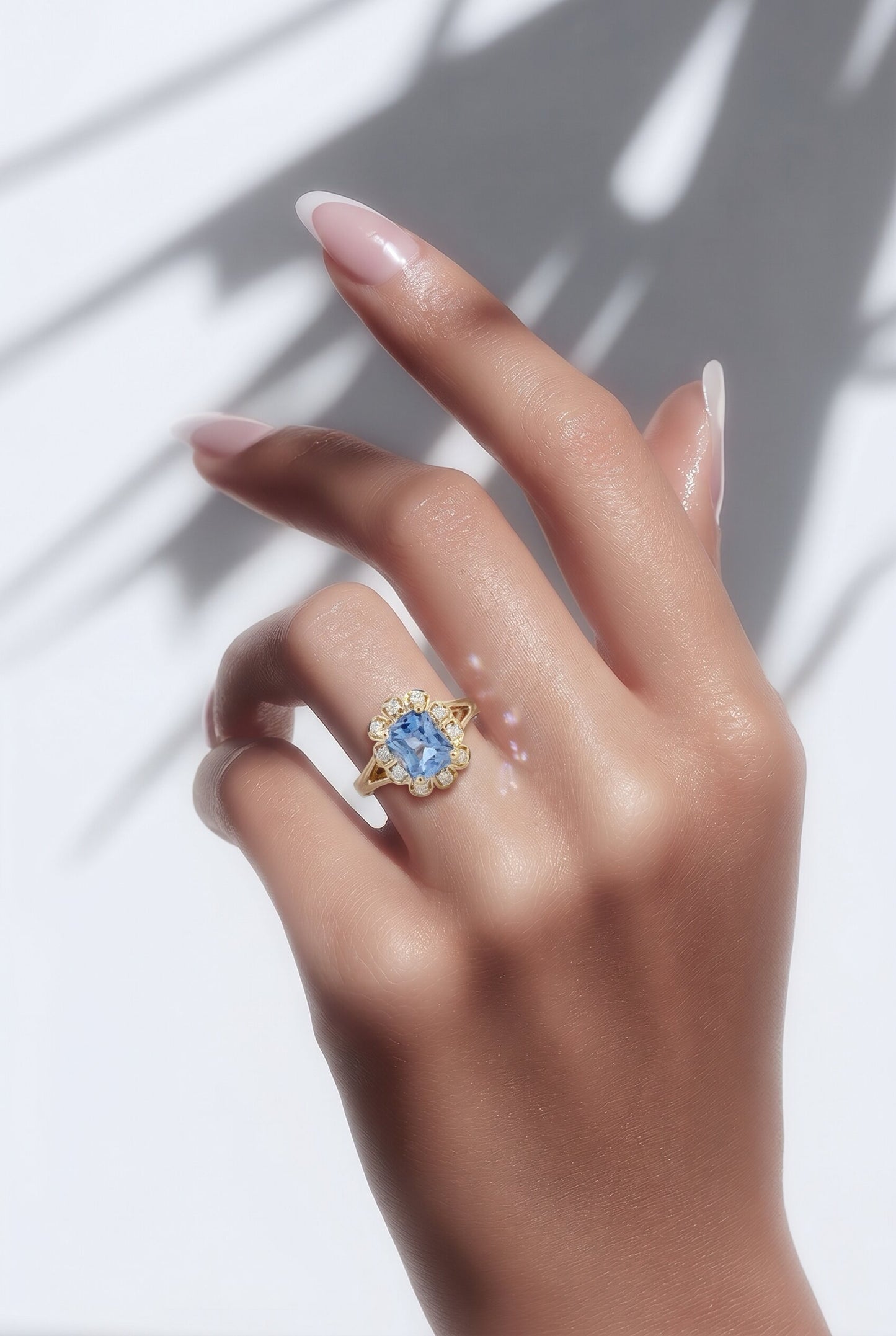 Natural Sapphire Diamond Ring Size 6.5 14k Yellow Gold 1.4 TCW Certified $4,950 601362