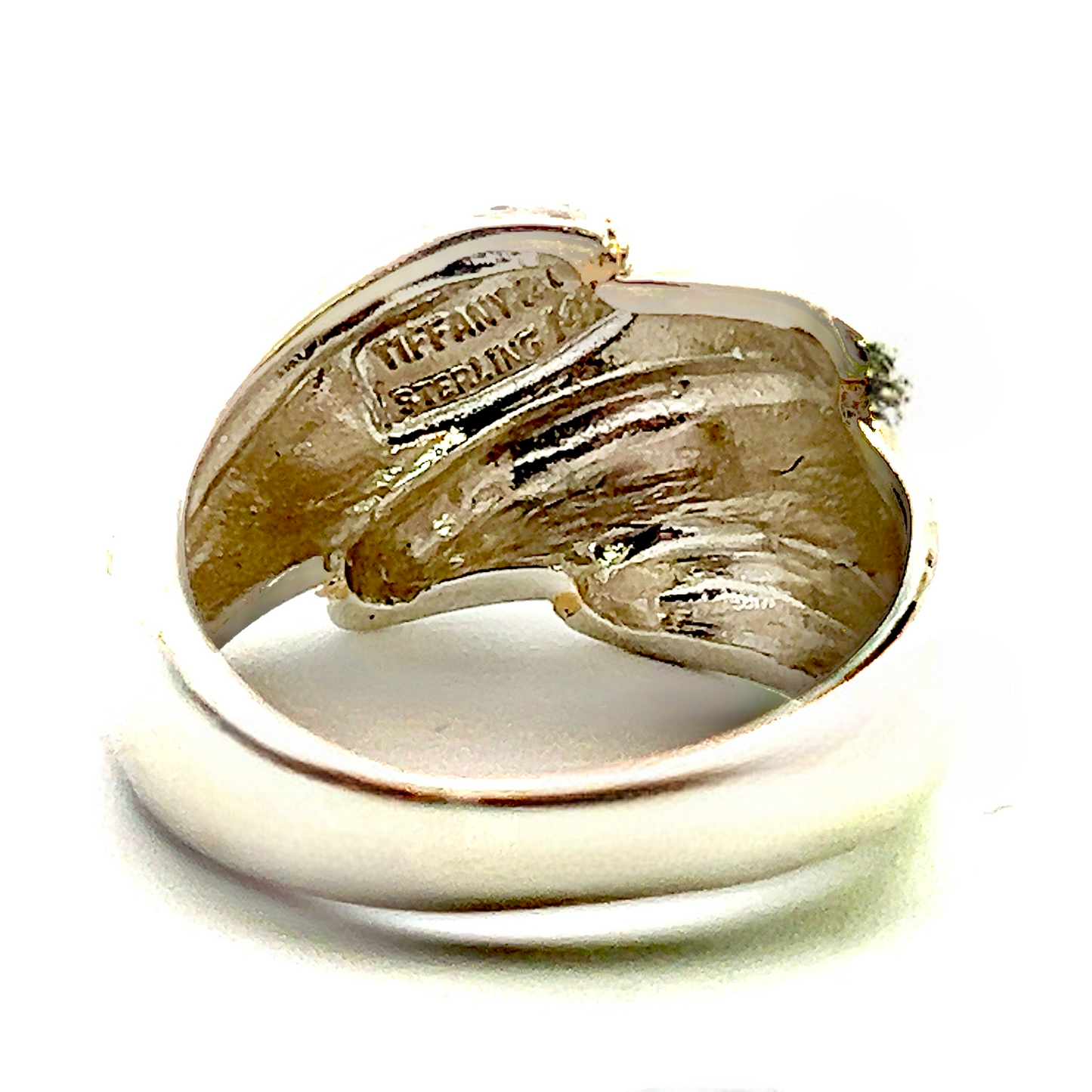 Tiffany & Co Estate Shrimp Ring Size 6 14k Gold + Sterling Silver TIF859