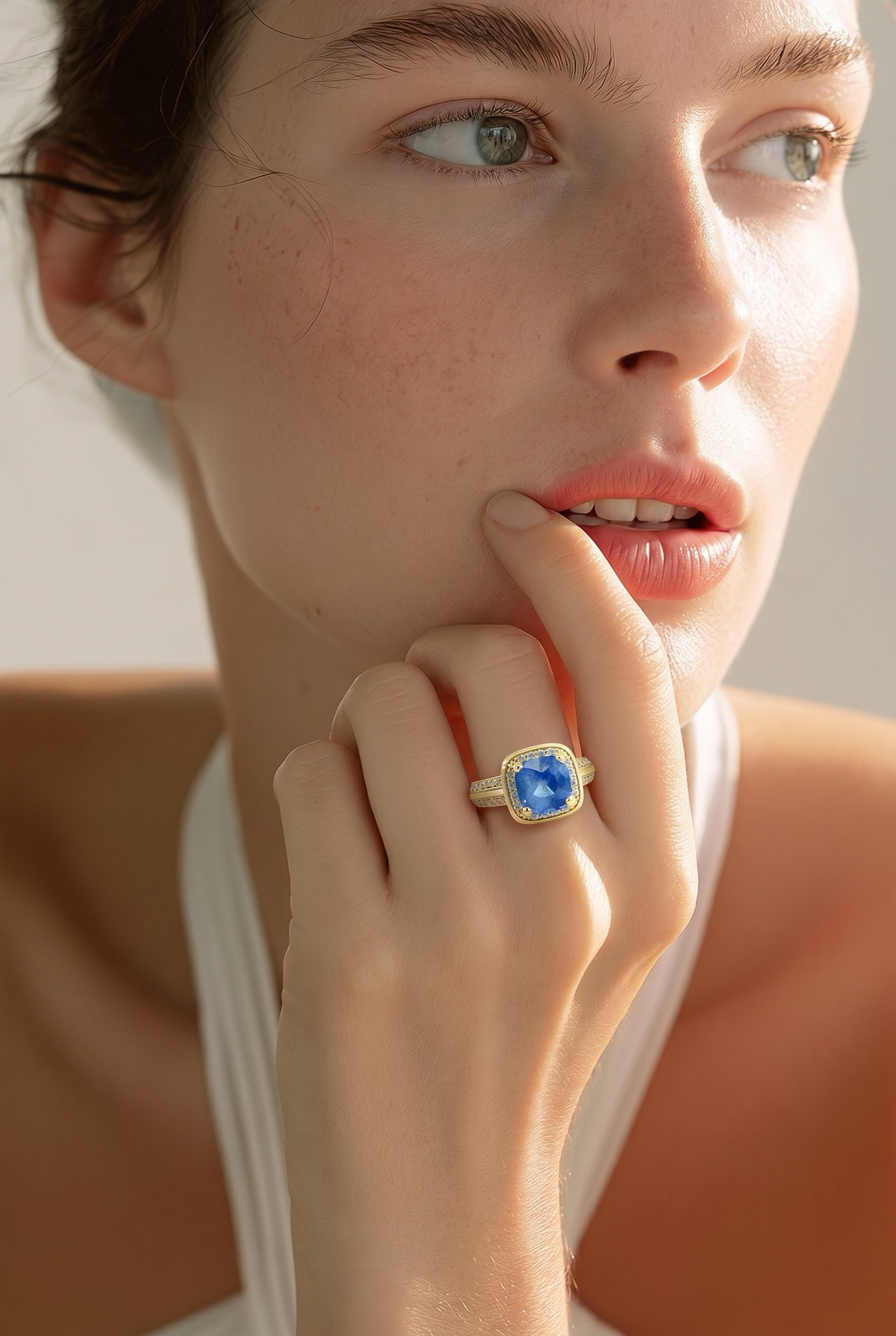 Natural Sapphire Diamond Ring Size 6.5 14k Gold 3.04 TCW Certified $6,950 601209