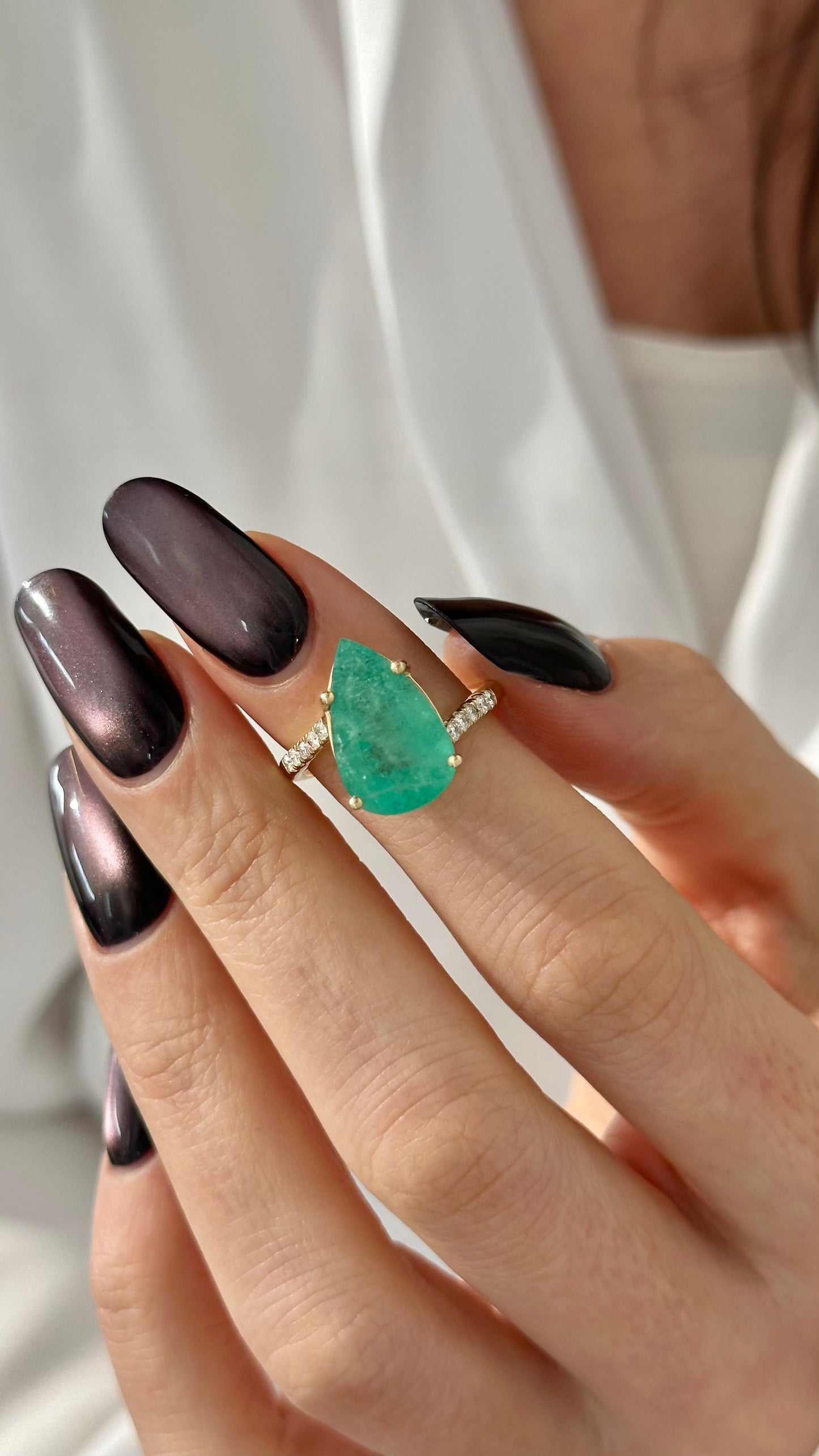 Natural Emerald Diamond Ring Size 7 14k Y Gold 7.17 TCW Certified $4,975 401582