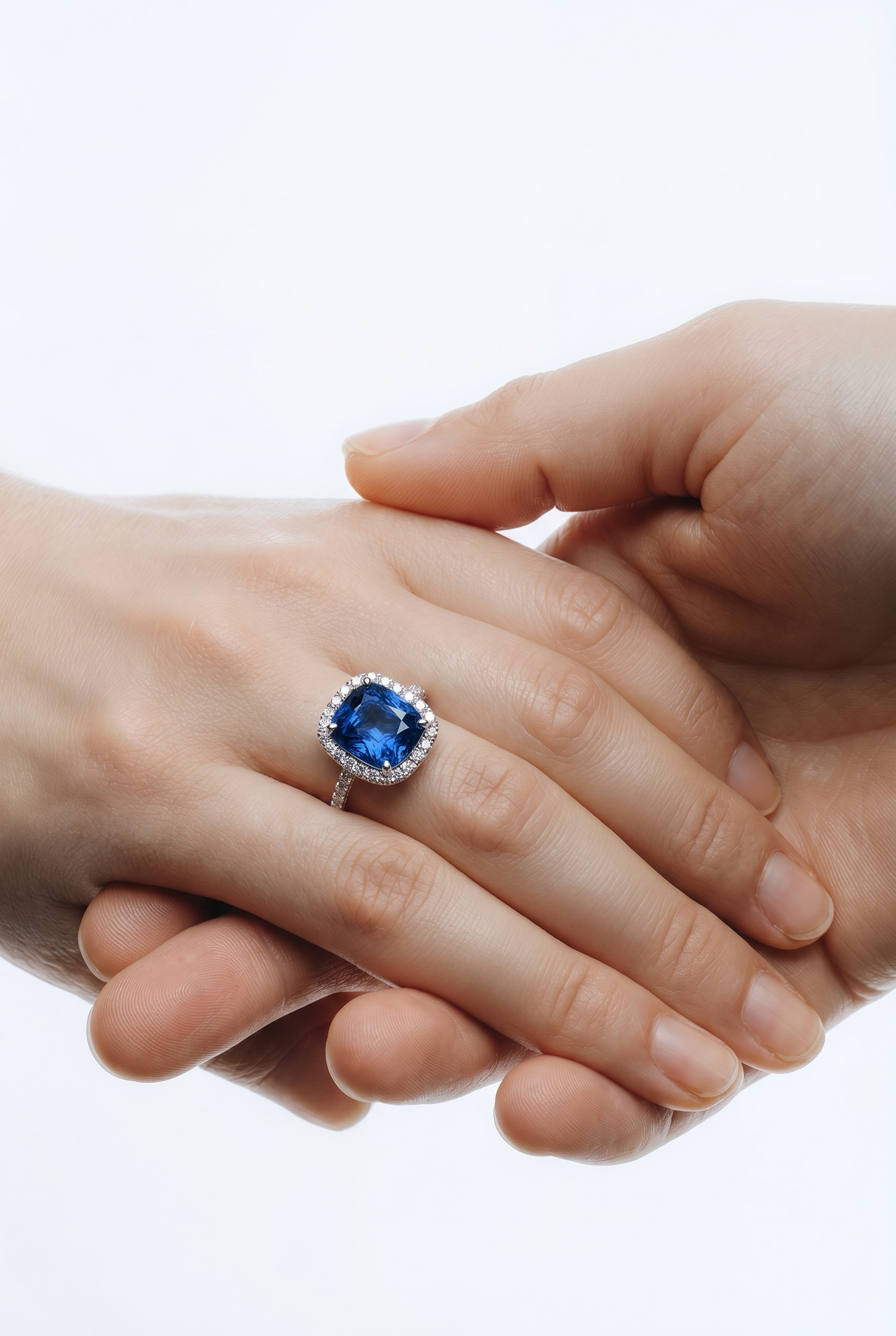 Natural Sapphire Diamond Ring Size 7 14k Gold 7.16 TCW Certified $8,950 601361