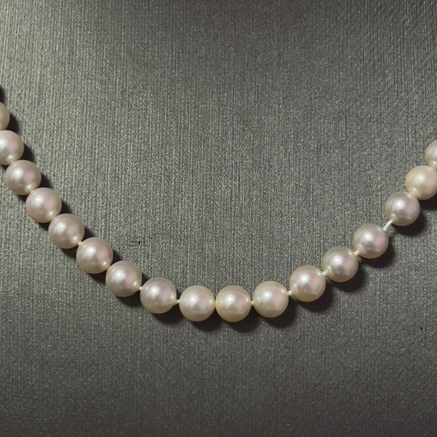 Mikimoto Estate Akoya Pearl Necklace 15.5" Sterling Silver 6 mm M429