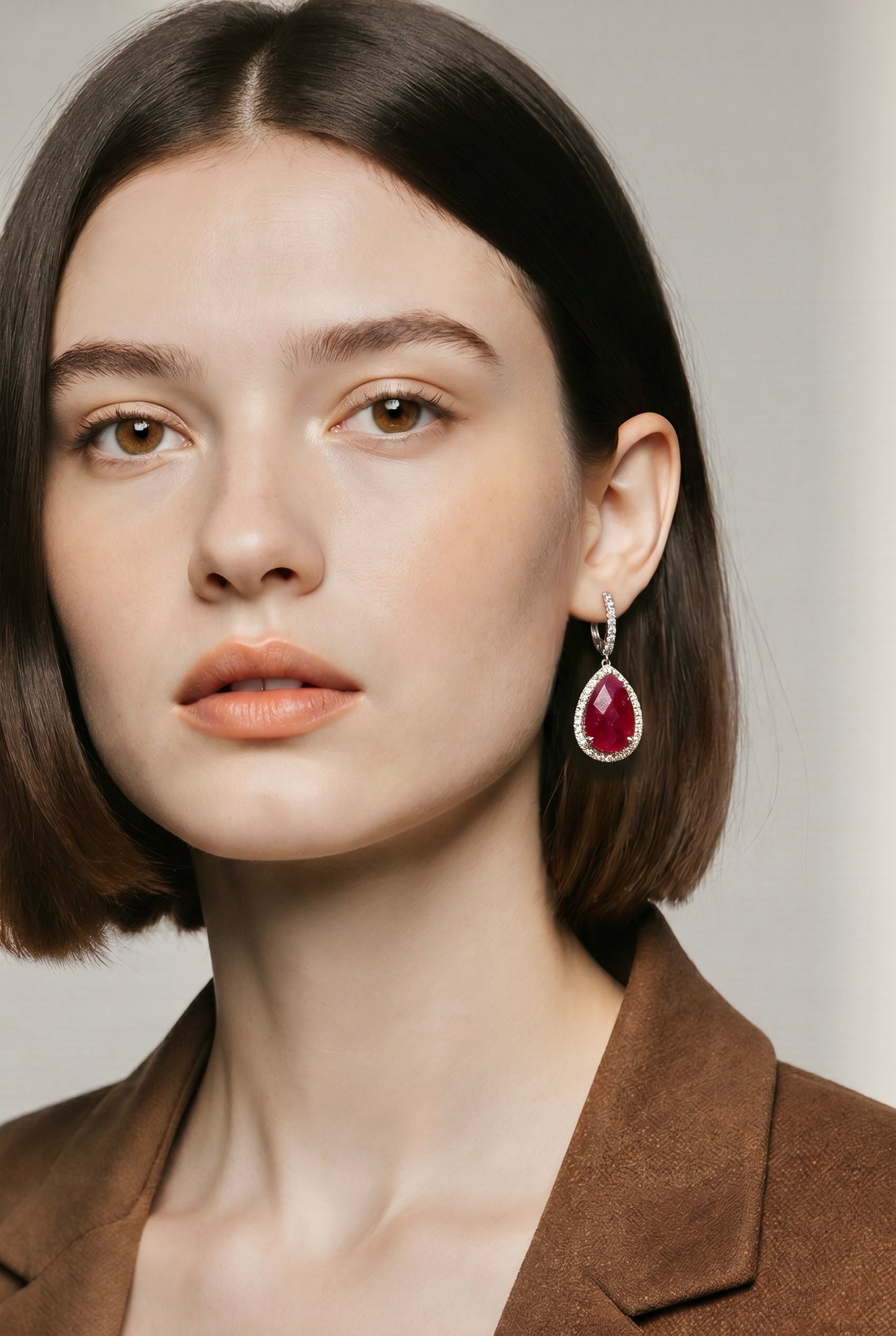Natural Ruby Diamond Earrings 14k Gold 14.12 TCW Certified $6,950 604478
