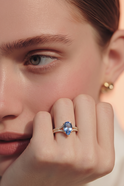 Natural Sapphire Diamond Ring Size 7 14k Gold 2.77 TCW Certified $3,950 604434