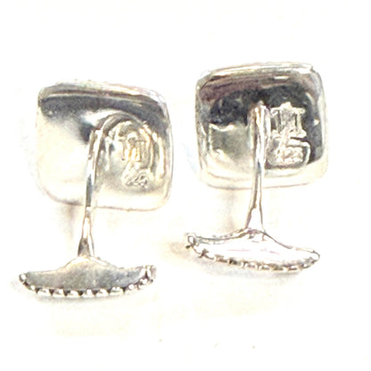 John Hardy Estate Sterling Silver Dot Cufflinks JH111