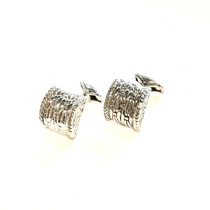 John Hardy Estate Pattern Cufflinks Sterling Silver JH113