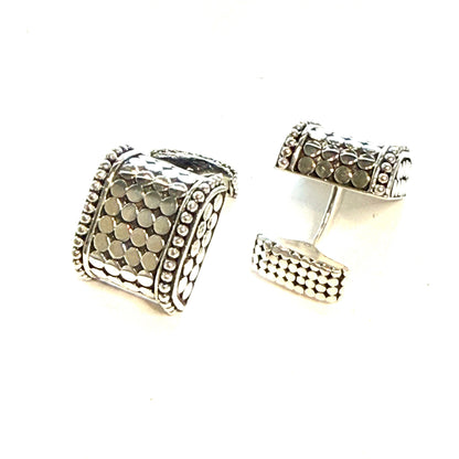 John Hardy Estate Dot Cufflinks Sterling Silver JH114