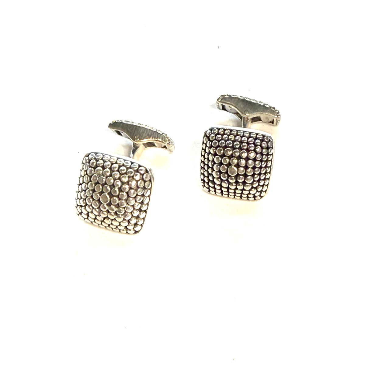 John Hardy Estate Tuxedo Stud & Cufflink Set Sterling Silver JH116