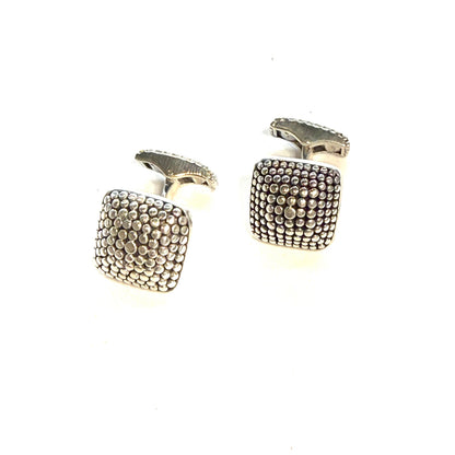 John Hardy Estate Tuxedo Stud & Cufflink Set Sterling Silver JH116