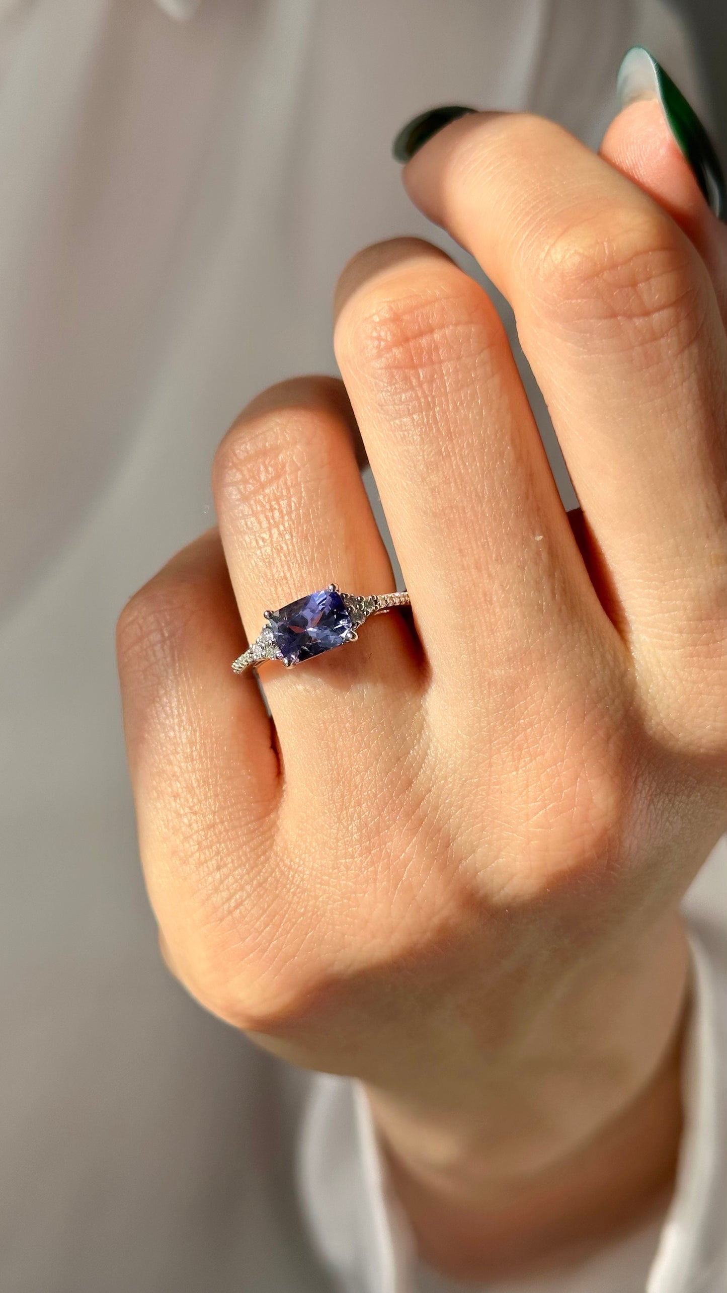 Natural Tanzanite Diamond Ring 6.25 14k Gold 1.79 TCW Certified $3,450 402650