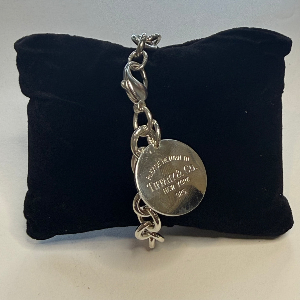 Tiffany & Co Estate Return to Tiffany Link Bracelet 7.5" Sterling Silver TIF1009
