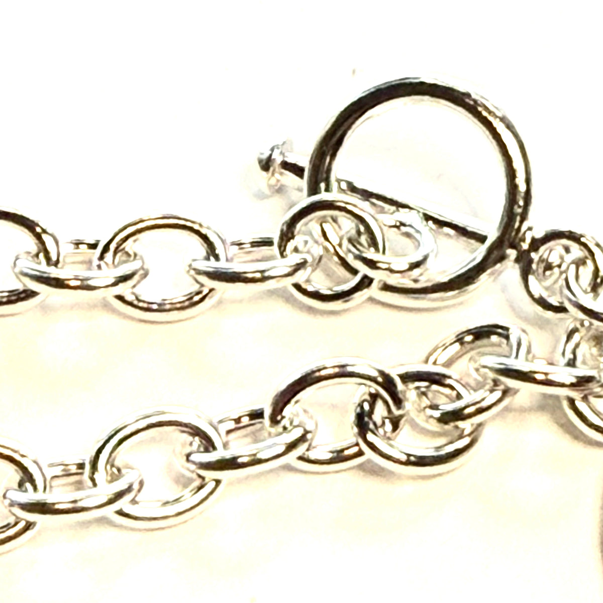 Tiffany & Co Estate Return to Tiffany Toggle Bracelet 7.5" Sterling Silver TIF1012