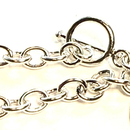 Tiffany & Co Estate Return to Tiffany Toggle Bracelet 7.5" Sterling Silver TIF1012