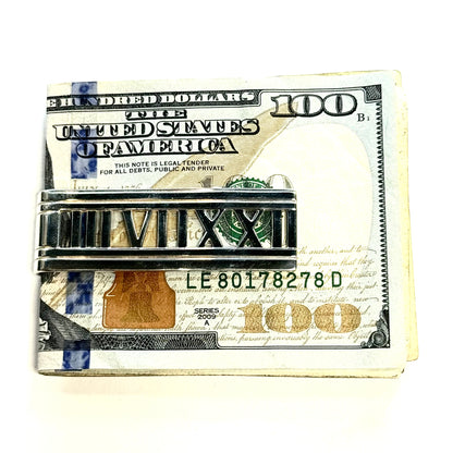 Tiffany & Co Estate Atlas Money Clip Sterling Silver TIF1013
