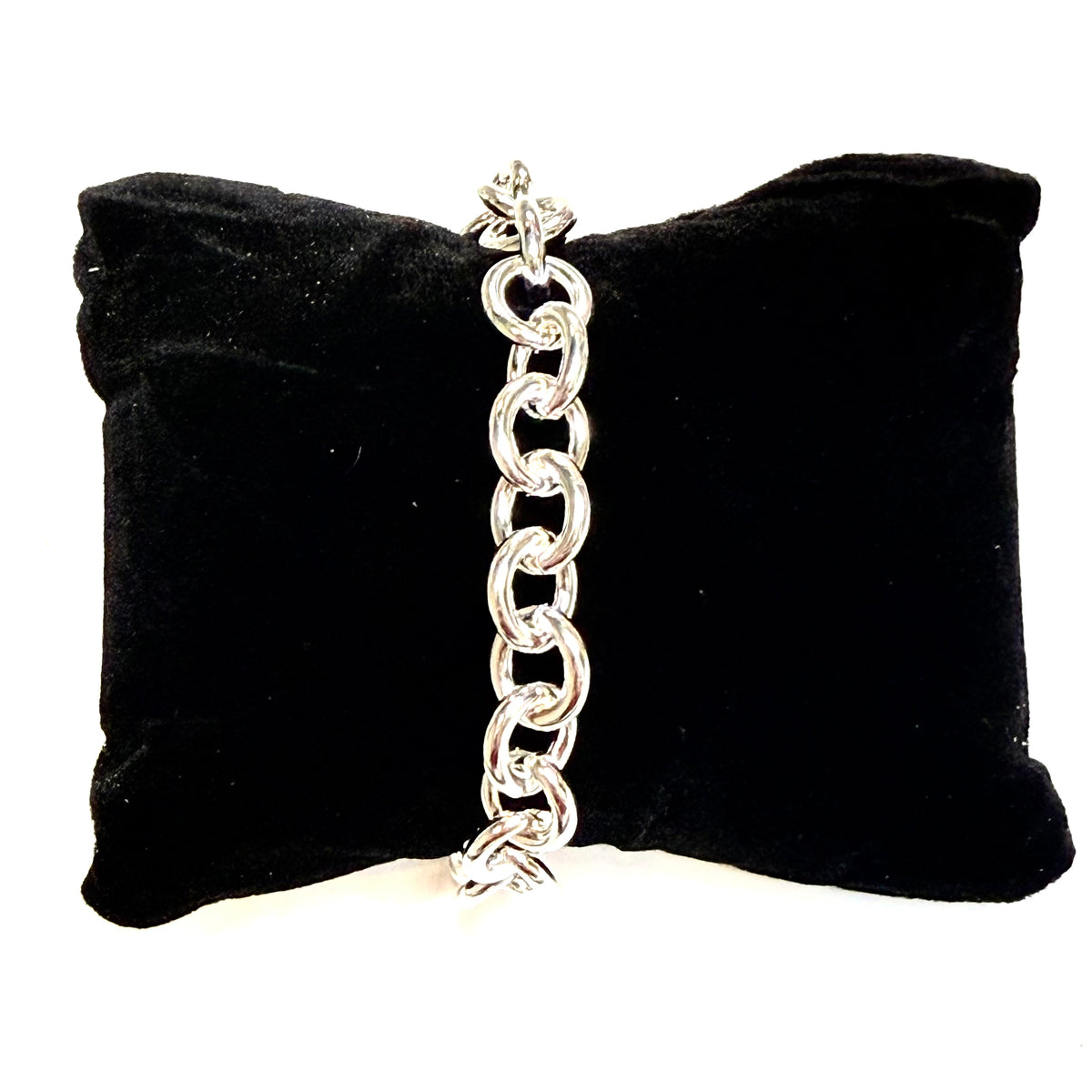 Tiffany & Co Estate Return to Tiffany Link Bracelet 7" Sterling Silver TIF1015