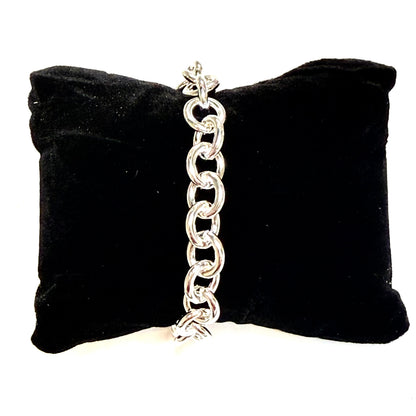 Tiffany & Co Estate Return to Tiffany Link Bracelet 7" Sterling Silver TIF1015