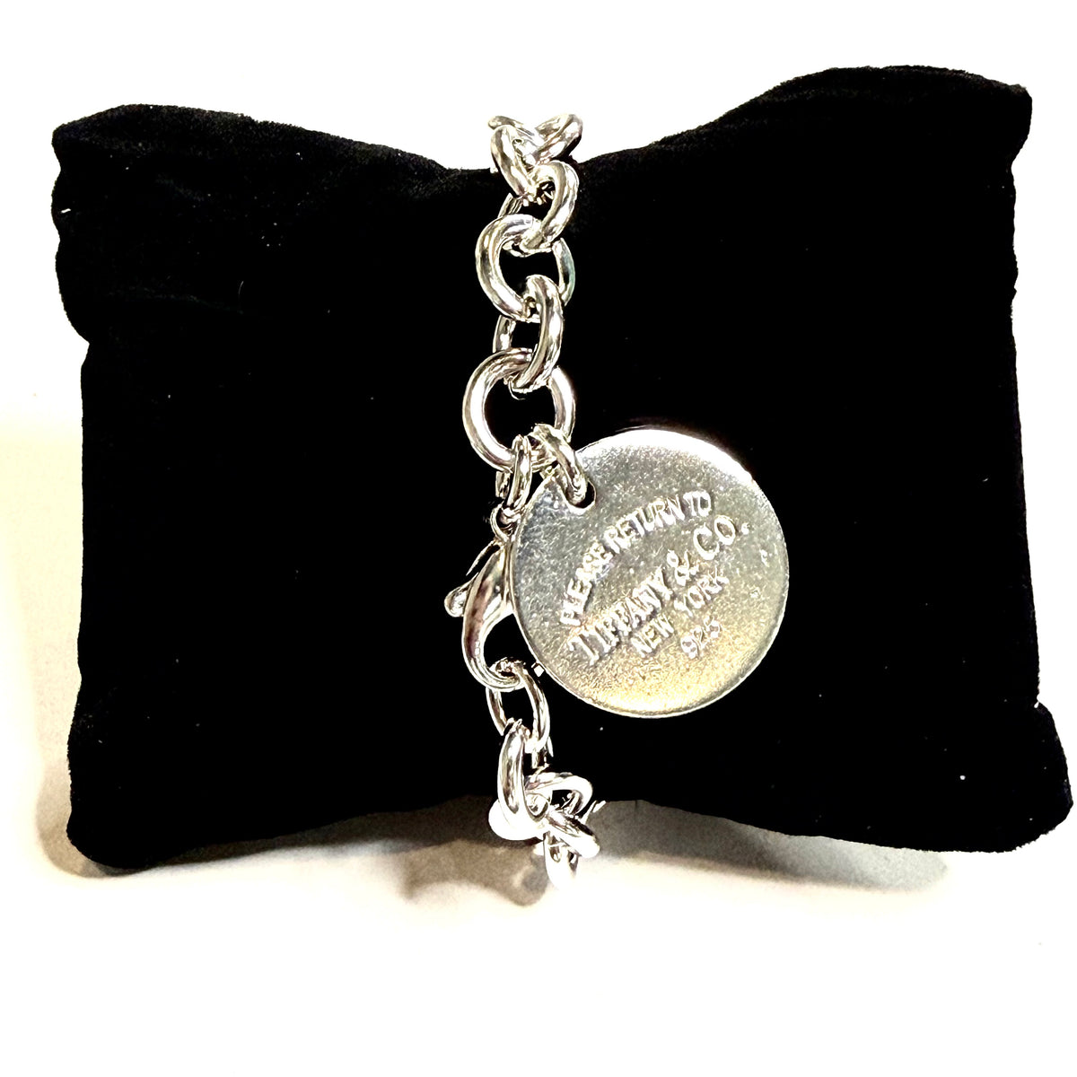 Tiffany & Co Estate Return to Tiffany Link Bracelet 7" Sterling Silver TIF1015