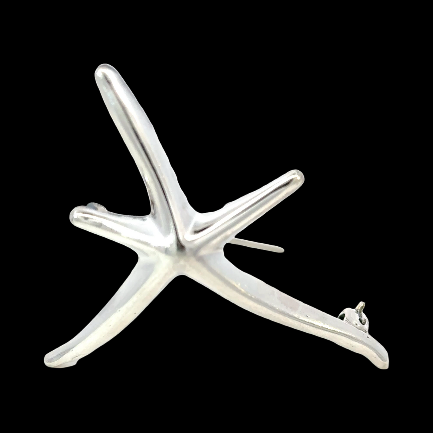 Tiffany & Co Estate Starfish Brooch Sterling Silver By Elsa Peretti 6.5g TIF841