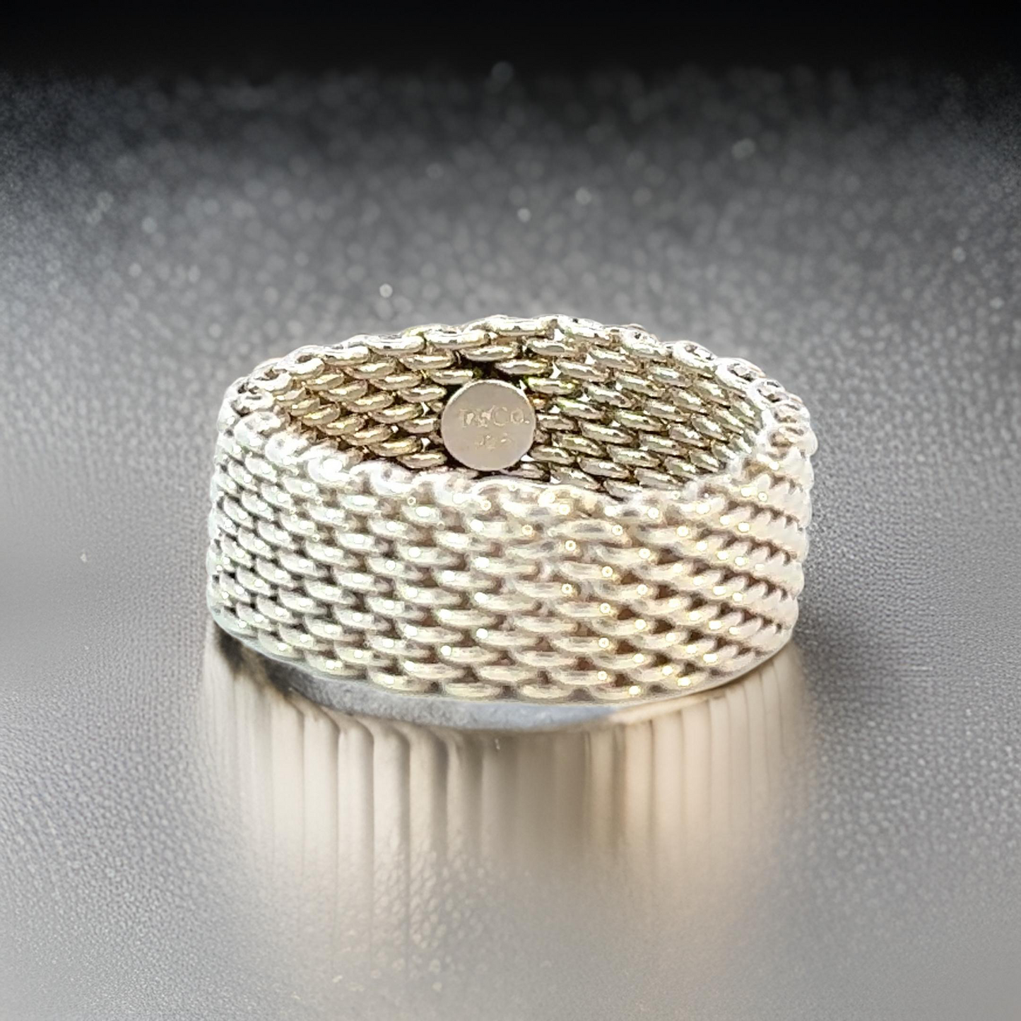 Tiffany & Co Somerset Ring Size 14 Sterling Silver 10.7 Grams Estate TIF849