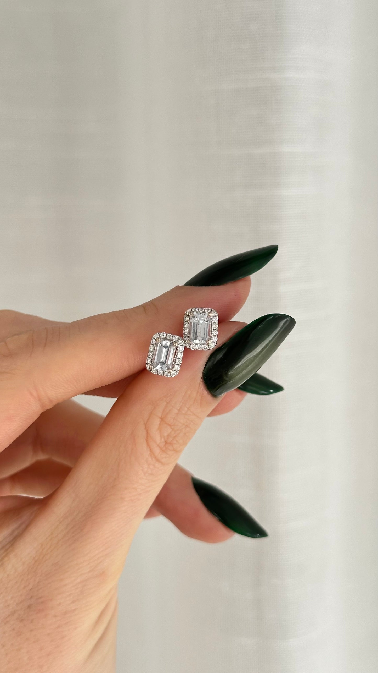 Natural Sapphire Diamond Earrings 18k White Gold 1.66 TCW Certified $4,250 215615