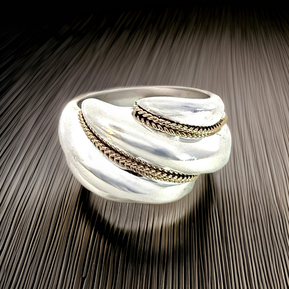 Shrimp Ring – Tiffany & Co Estate 14k Gold + Sterling Silver